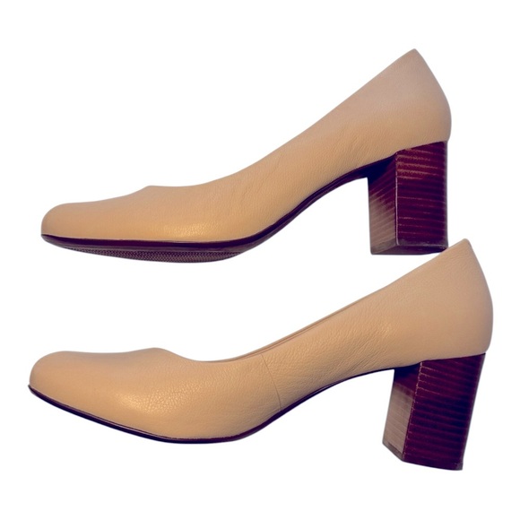 Marc Joseph leather tan block heel pump size 13 - Picture 2 of 9
